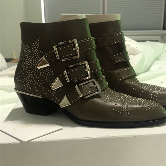 SALE NWT Chloé Susanna studded leather boots - Picture 4 of 8